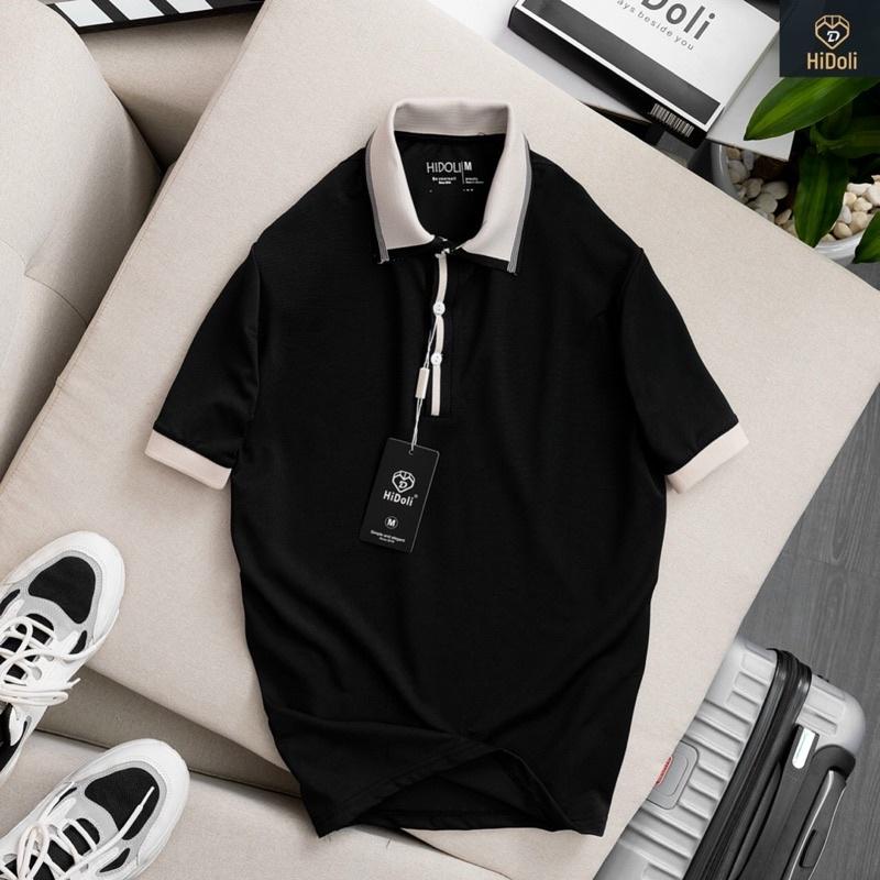 Áo polo nam sọc cổ và tay PABAKO  có 3 màu 4 size M L XL XXL