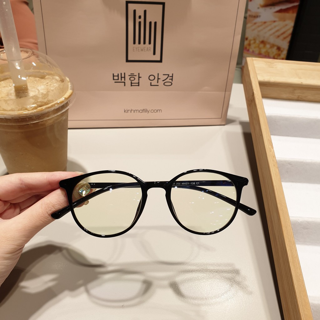 Gọng Kính Mắt Tròn Nhựa Dẻo Hàn L203 - Gọng Kính Cận Tròn Dẻo Lilyeyewear | BigBuy360 - bigbuy360.vn
