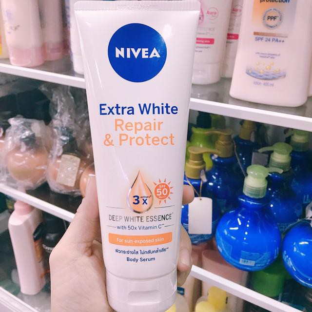 Tinh Chất dưỡng thể trắng da Nivea Extra White Body Serum 200ml