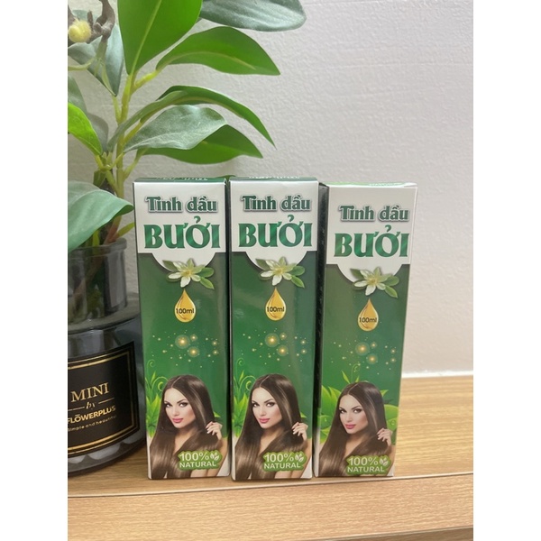 Combo 1 lọ Tinh dầu bưởi tóc có hộp 100ml kích thích móc mọc nhanh và siêu dài