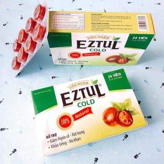 VIÊN NGẬM EZTUL COOL GIẢM NGAY NGỨA CỔ , HO, RÁT HỌNG