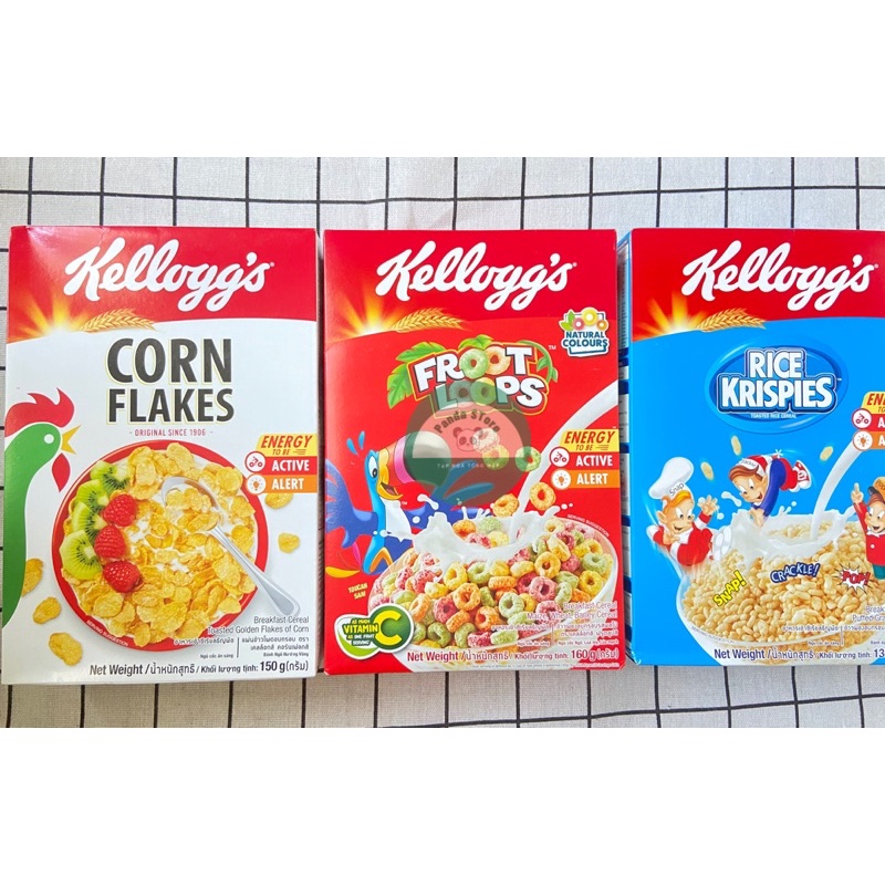 Ngũ cốc ăn sáng Kellogg's cho trẻ em & người lớn (3 loại)