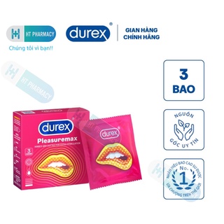 Bao cao su Durex Pleasuremax 3 bao