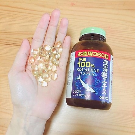 Viên uống sụn vi cá mập Orihiro Squalene Nhật Bản 360 Viên