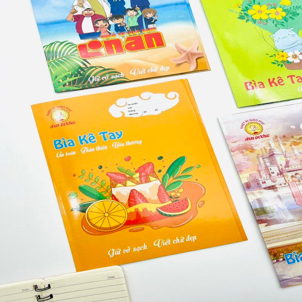 Bìa kê tay học sinh ánh dương, giữ vở sạch chữ đẹp giành cho học sinh tiểu học
