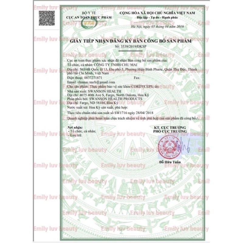 Đông trùng hạ thảo Swanso  cordyceps 120v