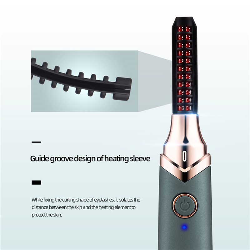 Kho Sẵn Sàng Dụng Cụ Uốn Cong Lông Mi Bằng Nhiệt Nhanh Chóng Sạc Usb Tiện Lợi