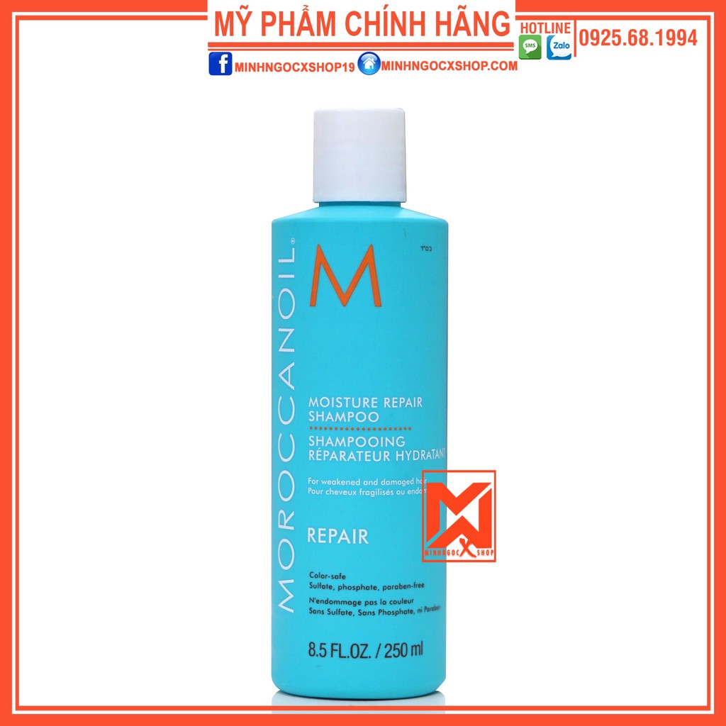 MOROCCANOIL DẦU GỘI PHỤC HỒI ĐỘ ẨM MOROCCANOIL REPAIR 250ML CHÍNH HÃNG