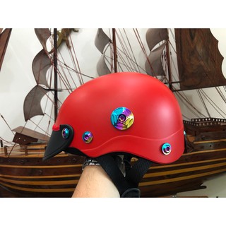 [HOT TREND] Nón Sơn Cao Cấp Gắn Full 8 Ốc 2 Gù Titan Gr5