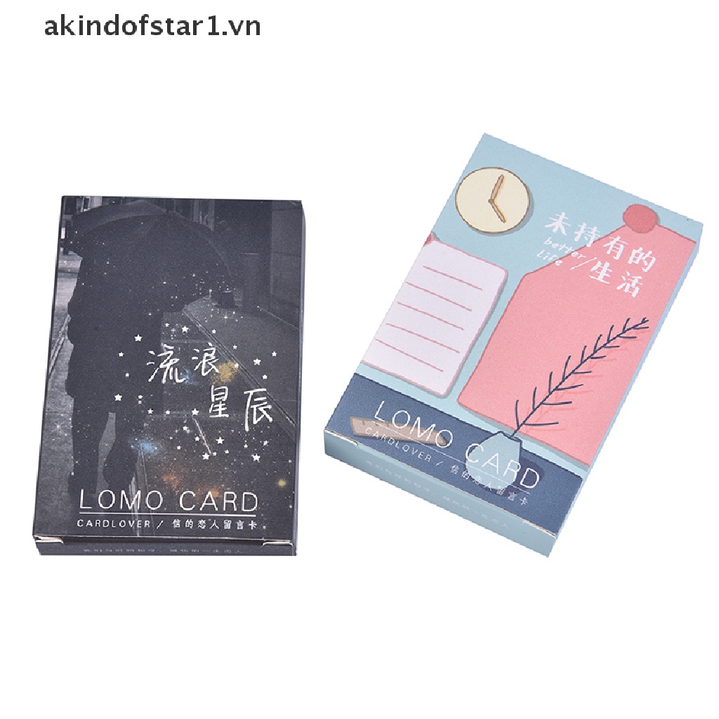 Set 28 Tấm Thẻ Ảnh Lomo Mini Họa Tiết Hoạt Hình Giáng Sinh