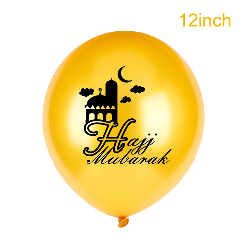 Bóng bay Eid Mubarak, Bóng bay Happy Eid, Trang trí năm mới của người Hồi giáo, Lễ Ramadan hạnh phúc, Trang trí lễ hội Hồi giáo Đồ dùng trong lễ Ramadan