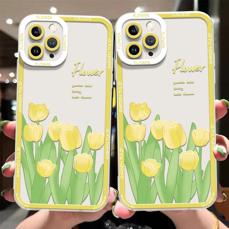 Ốp Điện Thoại TPU Dẻo Trong Suốt Họa Tiết Hoa Xinh Xắn Cho IPhone 14 13 12 Pro Max XS XR X 8 7 6S 14 Plus 11