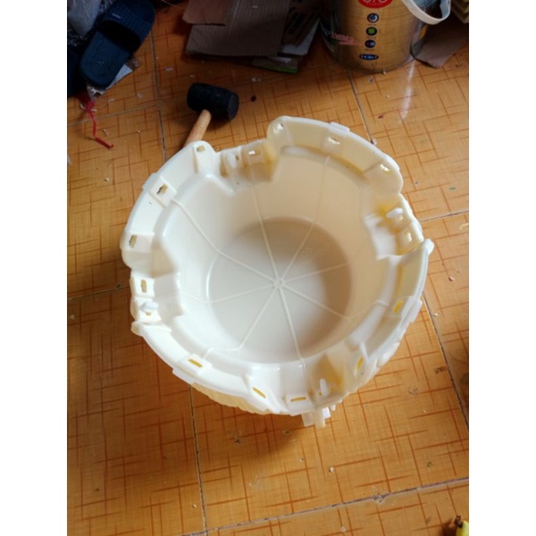 Bộ chậu tròn 60 cao 35cm chân ABS cao 15cm