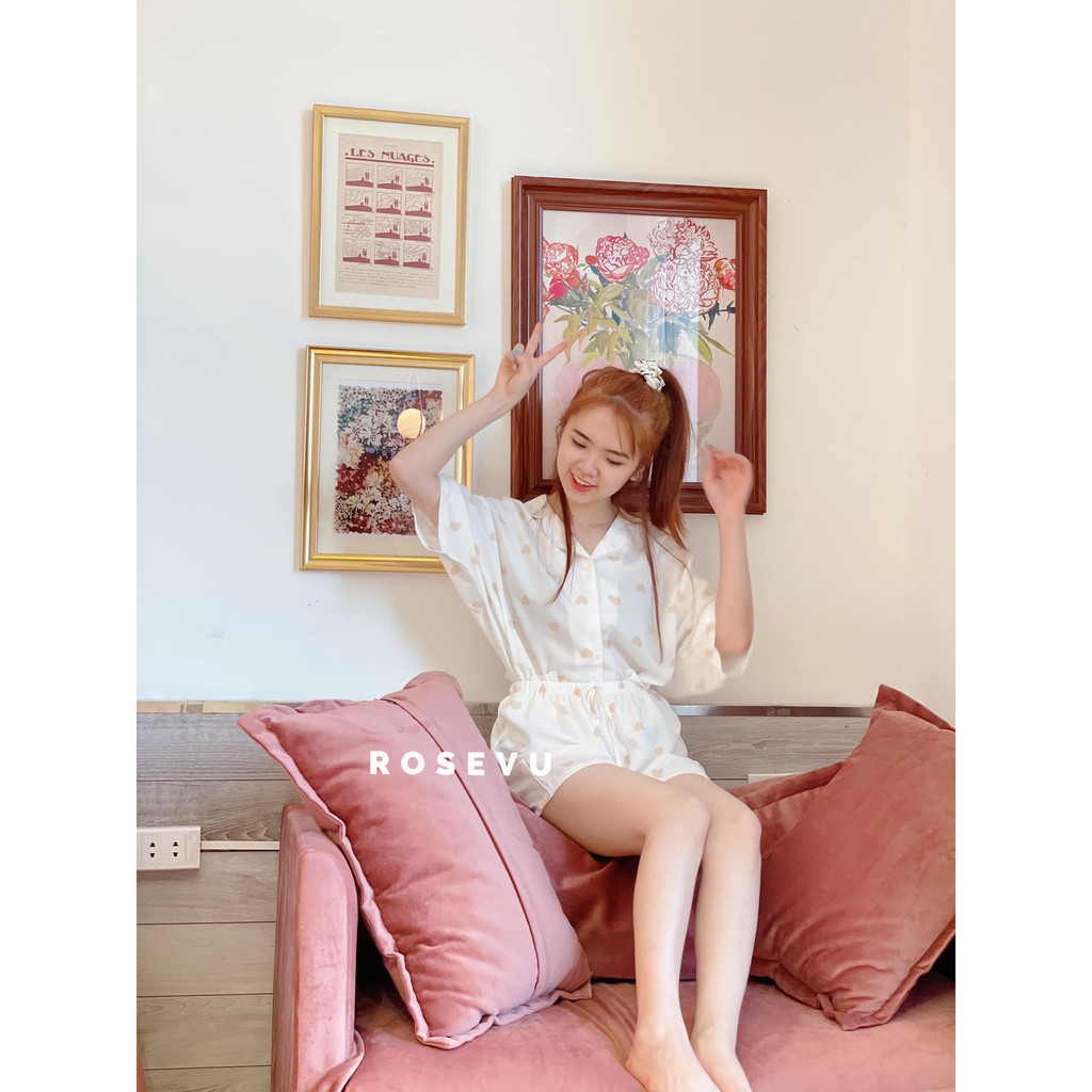 Bộ Pijama cao cấp mã BN666 vải lụa Mango (tặng kèm dây buộc tóc cùng màu) | BigBuy360 - bigbuy360.vn