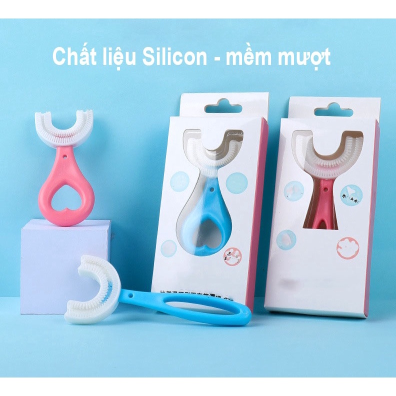 Bàn chải đánh răng cho bé chữ U chất liệu Silicon cho bé