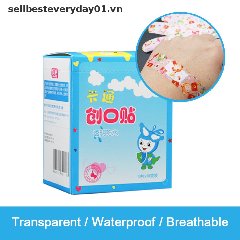 Set 100 Băng Keo Cá Nhân Trong Suốt Thoáng Khí Chống Thấm Nước