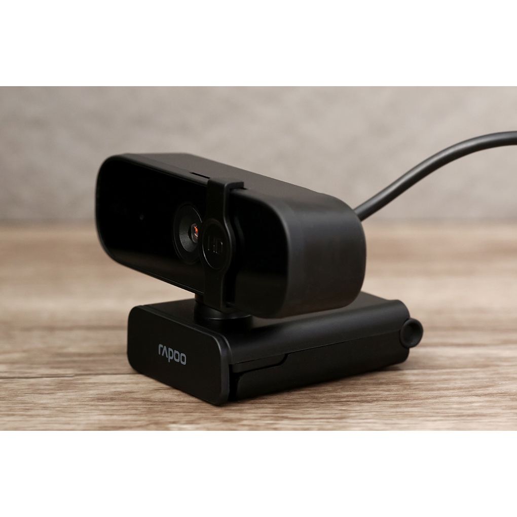 Webcam máy tính Rapoo C280 độ phân giải lên tới 2K cho hình ảnh sắc nét, tích hợp mic hỗ trợ học online livestream