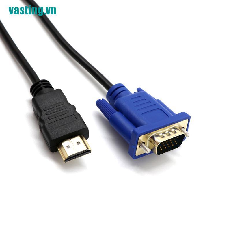 V☆Cáp Chuyển Đổi vga Sang hdmi hd + audio tv av hdtv Dài 1m Dài 10m