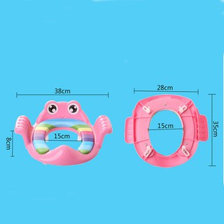 THU NHỎ BỒN CẦU CÓ TAY CÓ TAY VỊN| Lót bồn cầu ếch| Bệ vệ sinh trẻ em