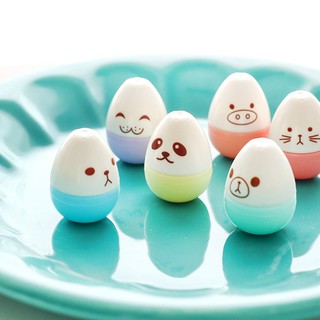 6 bút highlight mini hình trứng/viên thuốc/lá cây xinh xắn