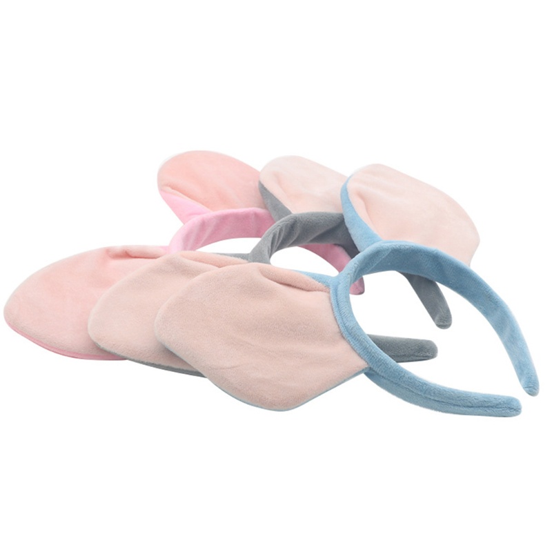 Băng Đô Cài Tóc Tai Heo Nhồi Bông Mềm Mại Chống Trượt Dùng Rửa Mặt / Trang Điểm