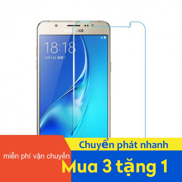 Kính cường lực 9H bảo vệ màn hình cong 2.5D cho Samsung J2 Core Pro 2018 2020 J250 J3 2016 J5 J5008 J500F kèm phụ kiện làm sạch