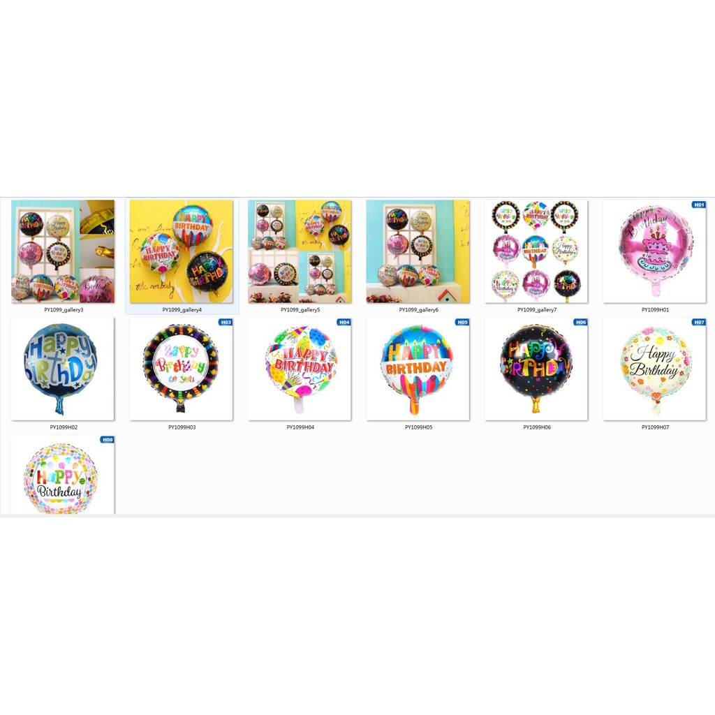 Bong bóng chữ trang trí tiệc sinh nhật sáng tạo kèm phụ kiện