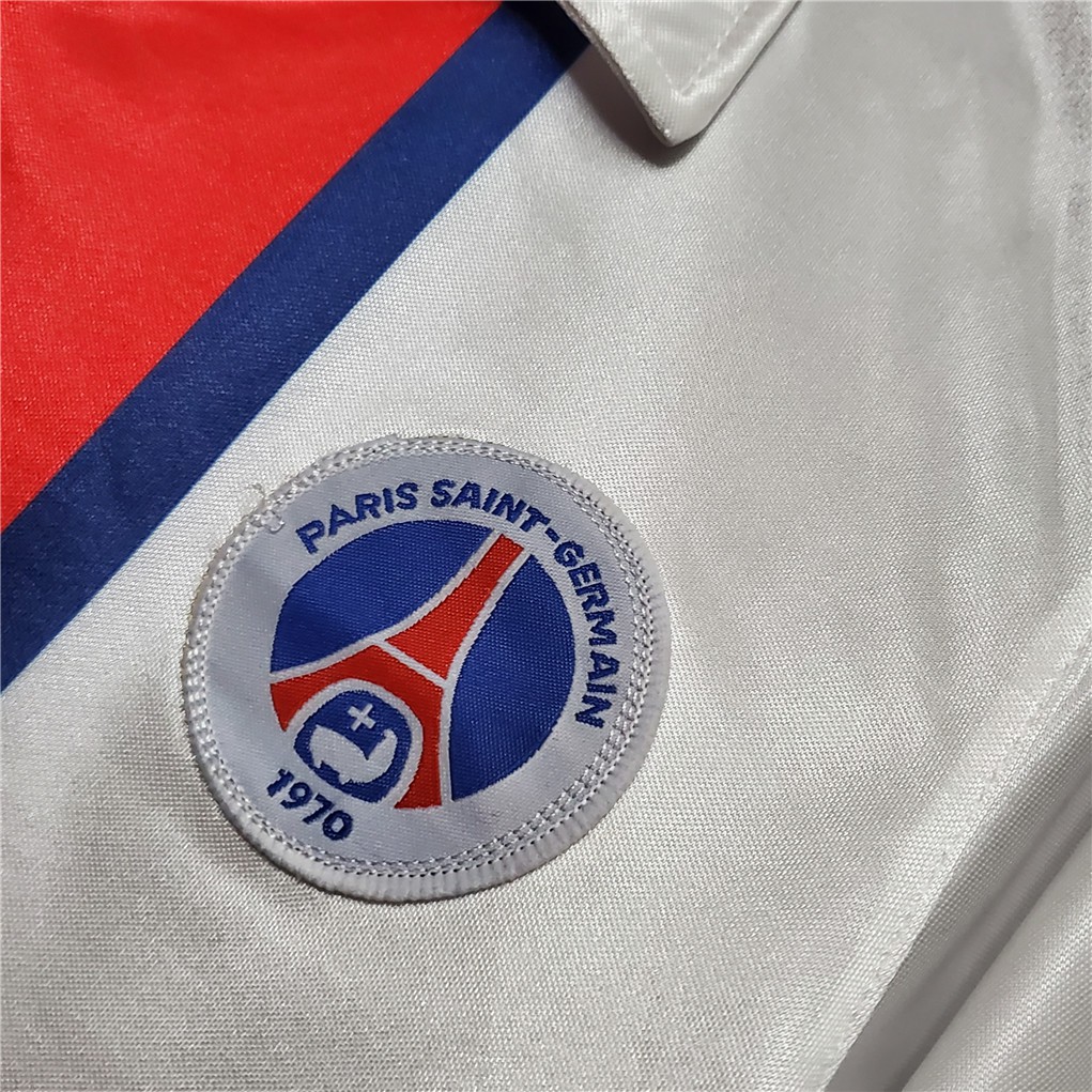 Áo Bóng Đá Màu Trắng Phong Cách Paris PSG Away 98-99