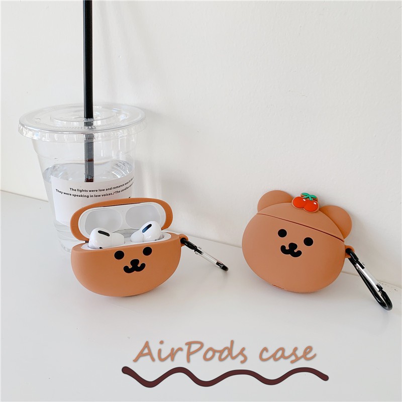 Case Airpods Gấu Cherry cho AirPods 1/2/Pro - airpod case