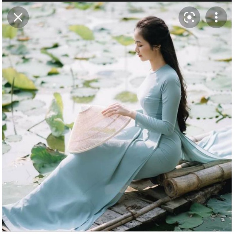 Áo dài trơn 4 tà , ảnh chụp thật, kèm video