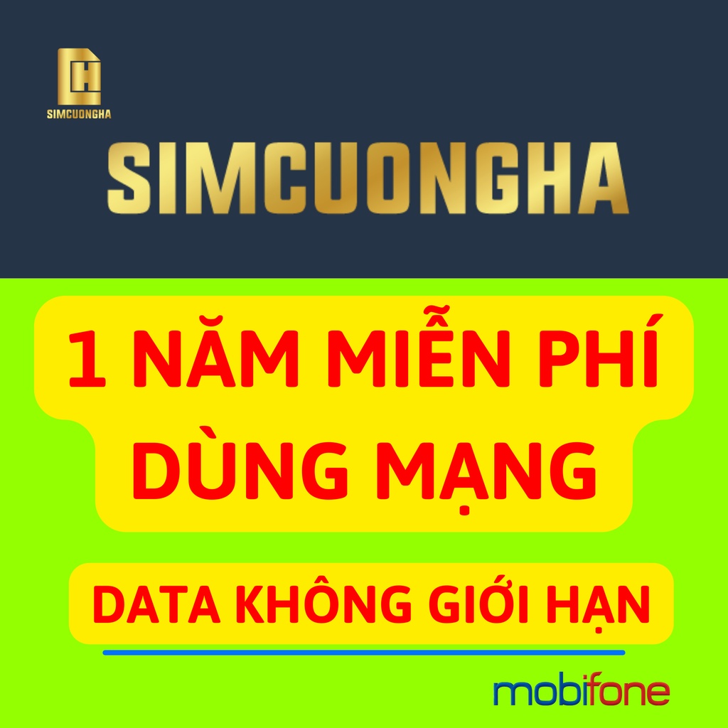 Sim mạng 1 năm 12FD50 sim 4g mobifone trọn gói 1 năm tốc độ cao - SIMCUONGHA