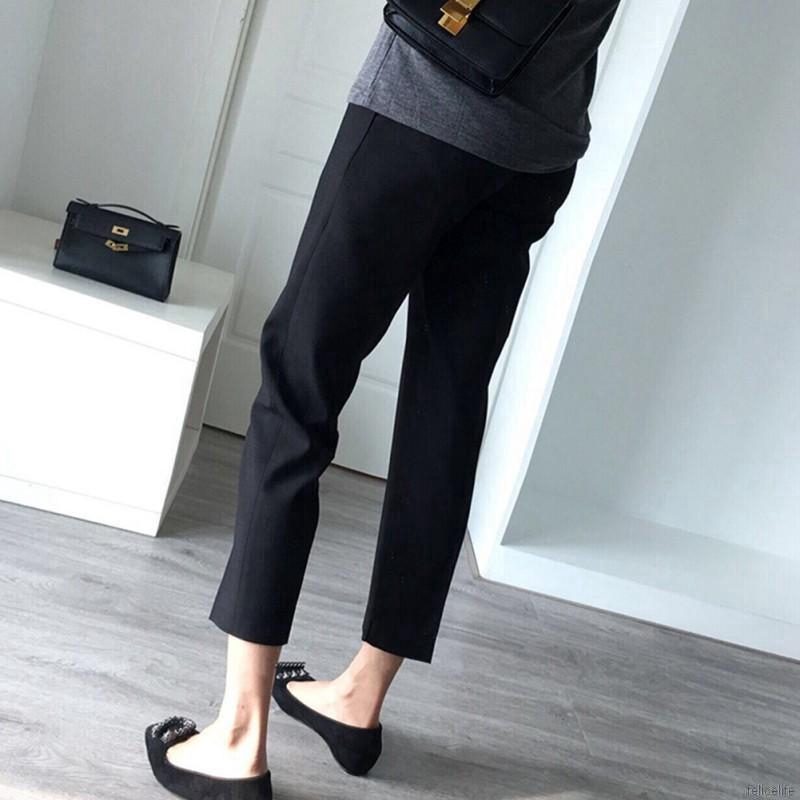 Quần dài lưng cao ống rộng thời trang cho nữ
