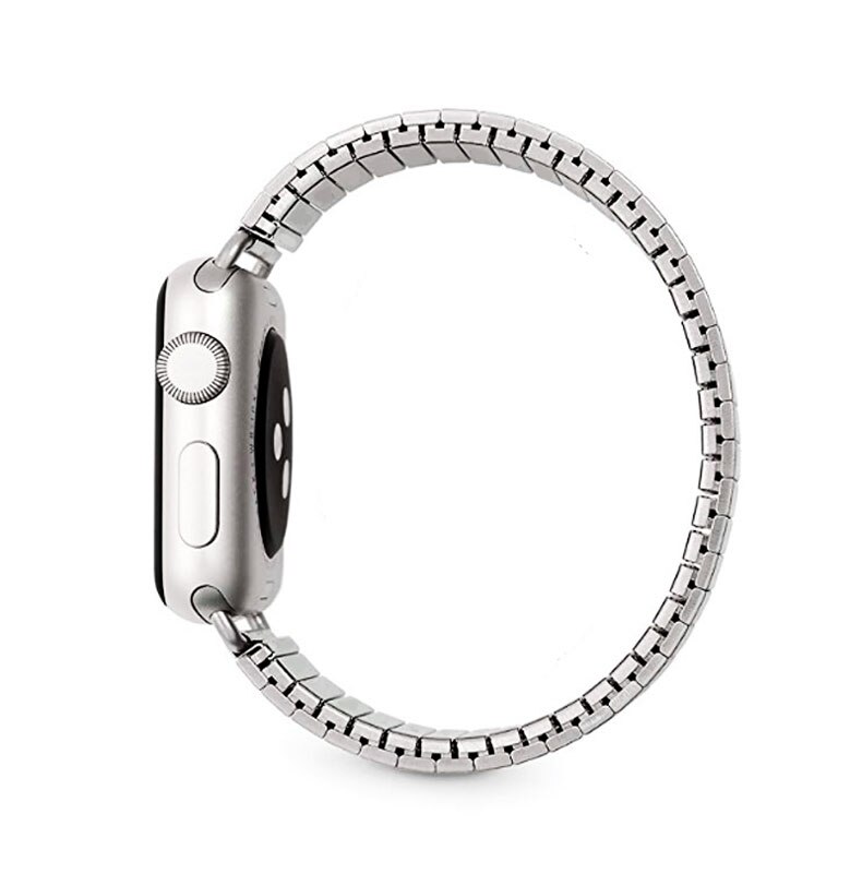 Dây Đeo Kim Loại Co Giãn Cho Đồng Hồ Thông Minh Apple Watch 3 2 42mm 38mm Iwatch Series Se 6 5 4 44mm 40mm