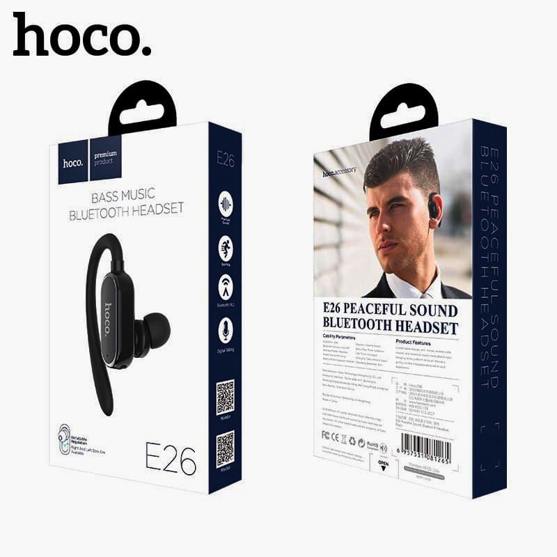 Tai Nghe Bluetooth Hoco E26 V4.2 - Tai Nghe Không Dây Móc Tai