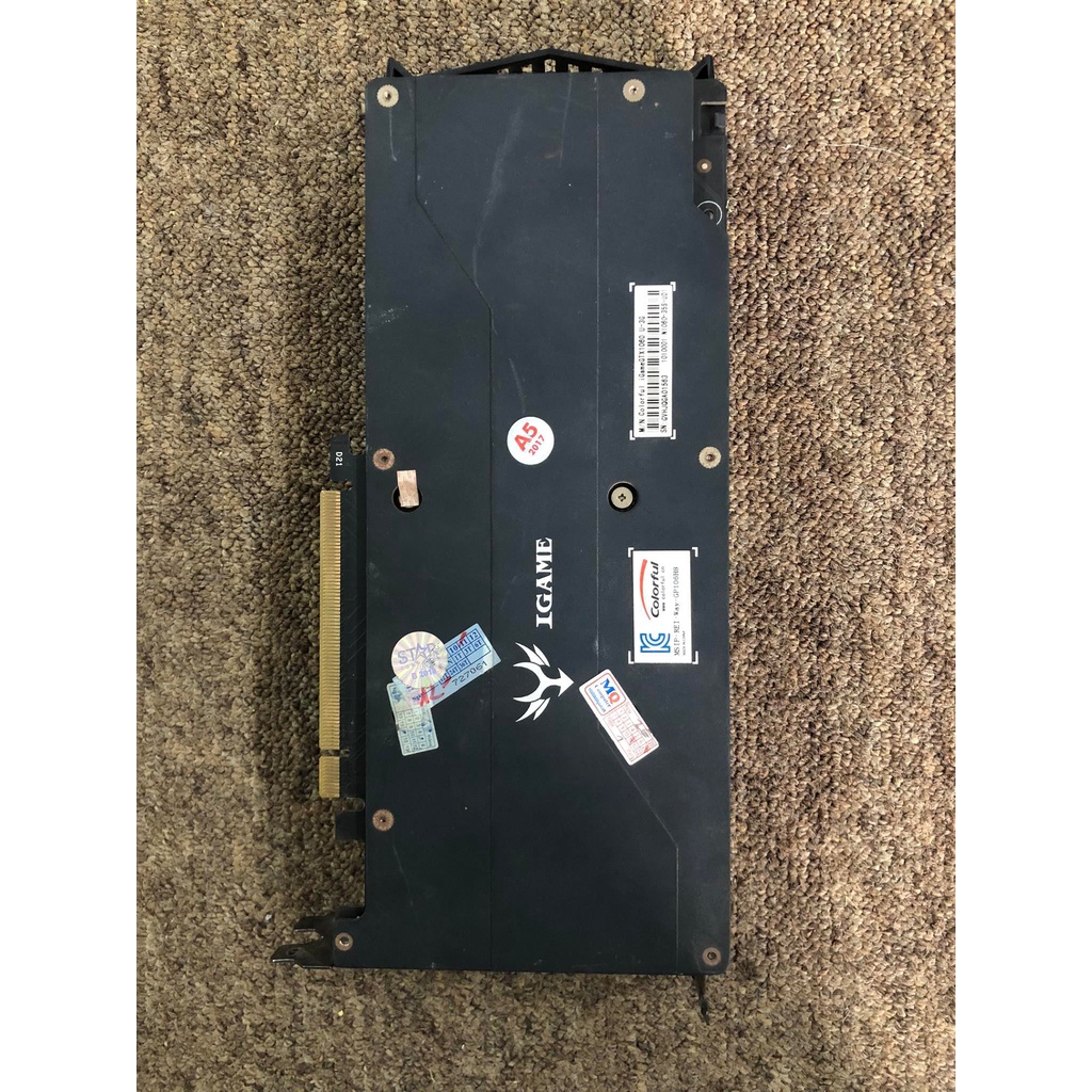 VGA Colorful GTX1060 iGame 3G D5 2 Fan