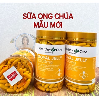 (Đủ Bill+Tem Chemist) Sữa Ong Chúa Úc Royal Jelly Healthy Care Lọ 365v
