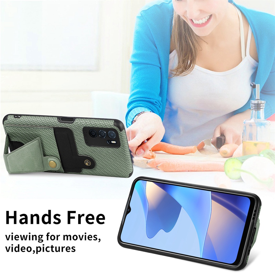 Ốp Điện Thoại Da PU Kèm Ngăn Đựng Thẻ Từ Tính Chống Sốc Sang Trọng Cho OPPO Reno 7 5G 6 Pro Plus 6 4G 4 Pro