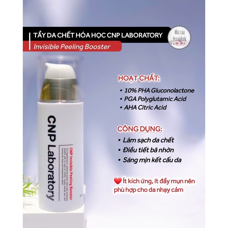 Tẩy da chết hoá học CNP Laboratory Invisible Peeling Booster