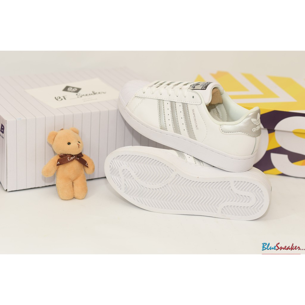 Giày Sneaker Adidas SuperStar Trắng Bạc