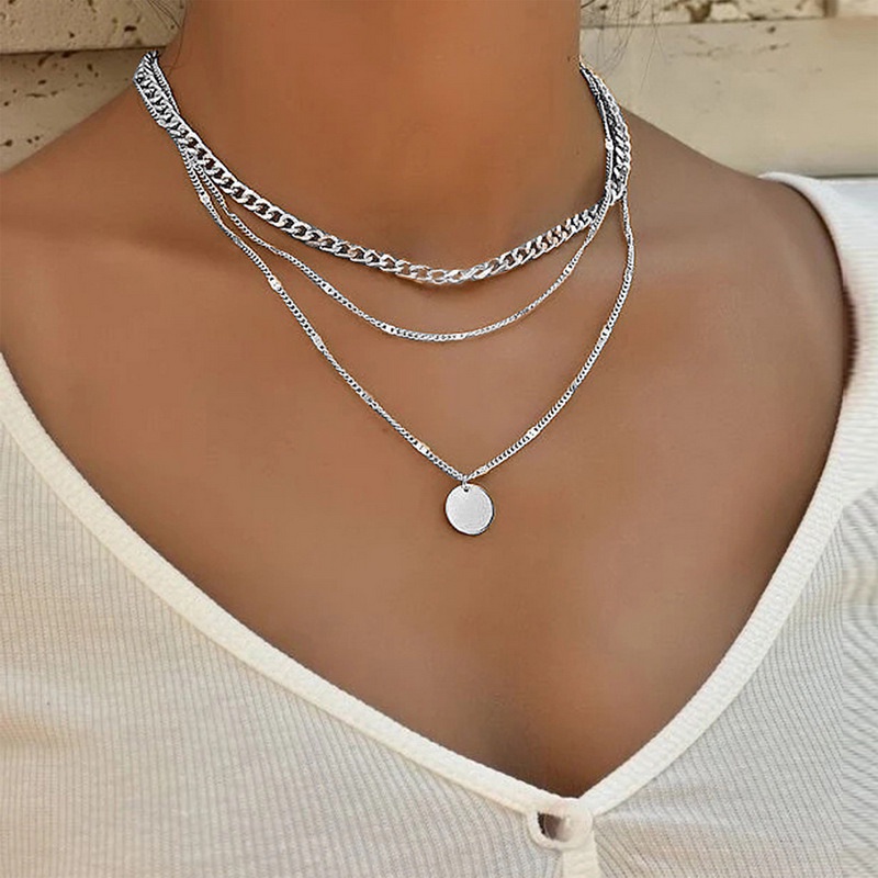 Vòng cổ Nhiều Lớp Màu Vàng Phong Cách Cổ Điển Thời Trang Cho Nữ