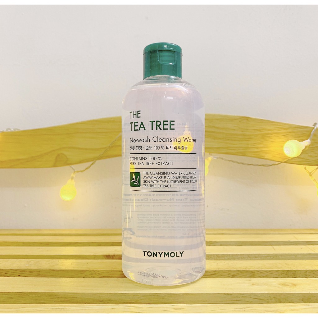 Nước tẩy trang Tonymoly The Tea Tree No-Wash Cleansing Water 300ml