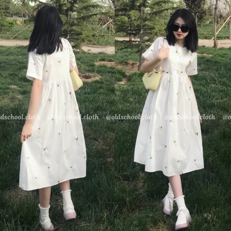 [VIDEO Unbox] VÁY BABYDOLL HOA TAY NGẮN (ảnh thật)