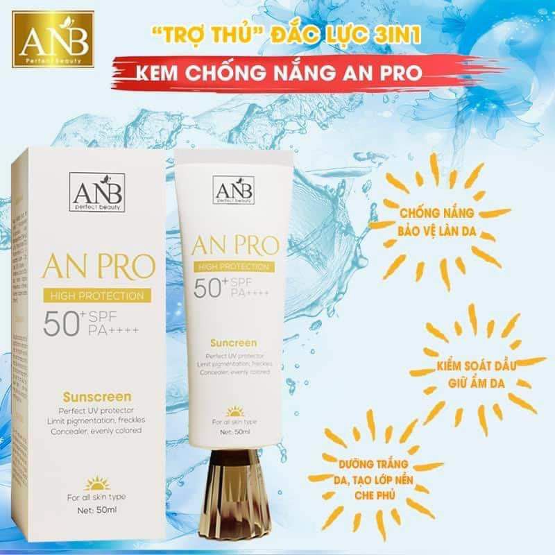 [ Hàng Chính Hãng ] Kem Chống Nắng Lâu Trôi Làm Sáng  Da An Pro Tâm An | BigBuy360 - bigbuy360.vn