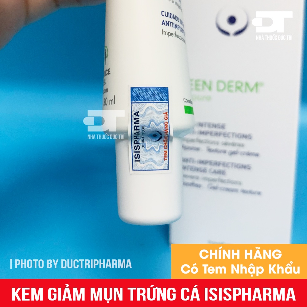 Kem Giảm Mụn Trứng Cá TeenDerm Alpha Pure ISIS PHARMA 30ml