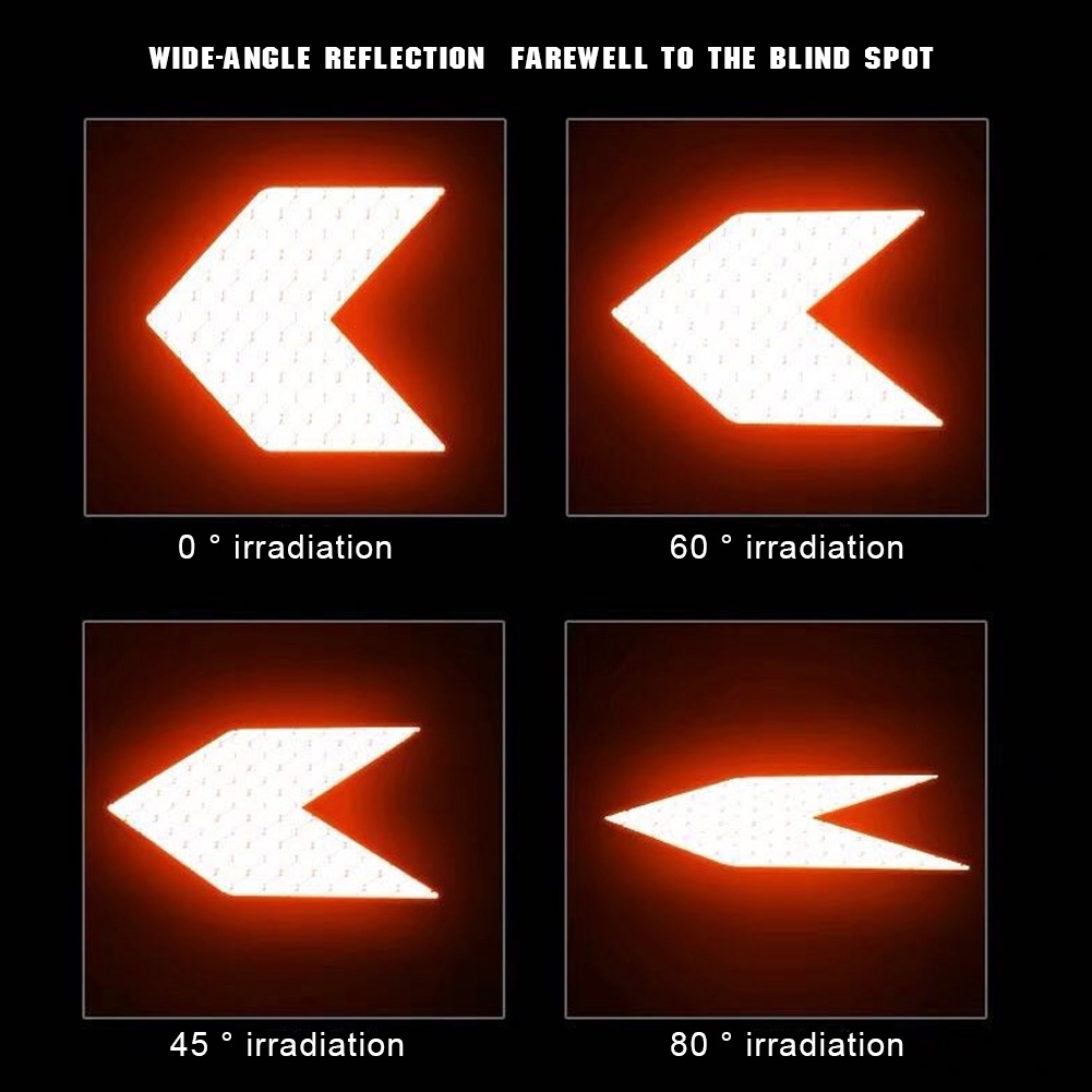 Bộ 2 miếng dán phản quang hình mũi tên cảnh báo cho xe hơi / mô tô | BigBuy360 - bigbuy360.vn