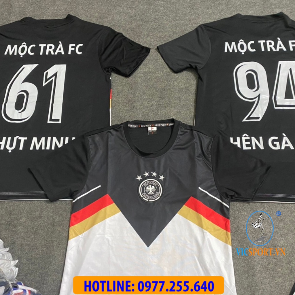 Áo Bóng Đá Trẻ Em Đội Tuyển Đức, Quân Áo Đá Banh cho bé Gemany  22-23 thun lạnh siêu mát - Vicsport