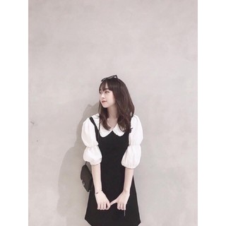 Đầm cổ sen basic