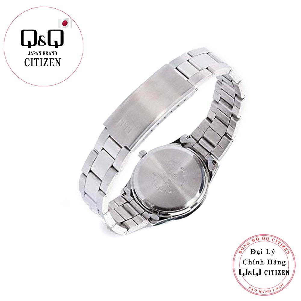 Đồng hồ nữ Q&Q Citizen C215J dây sắt thương hiệu Nhật Bản