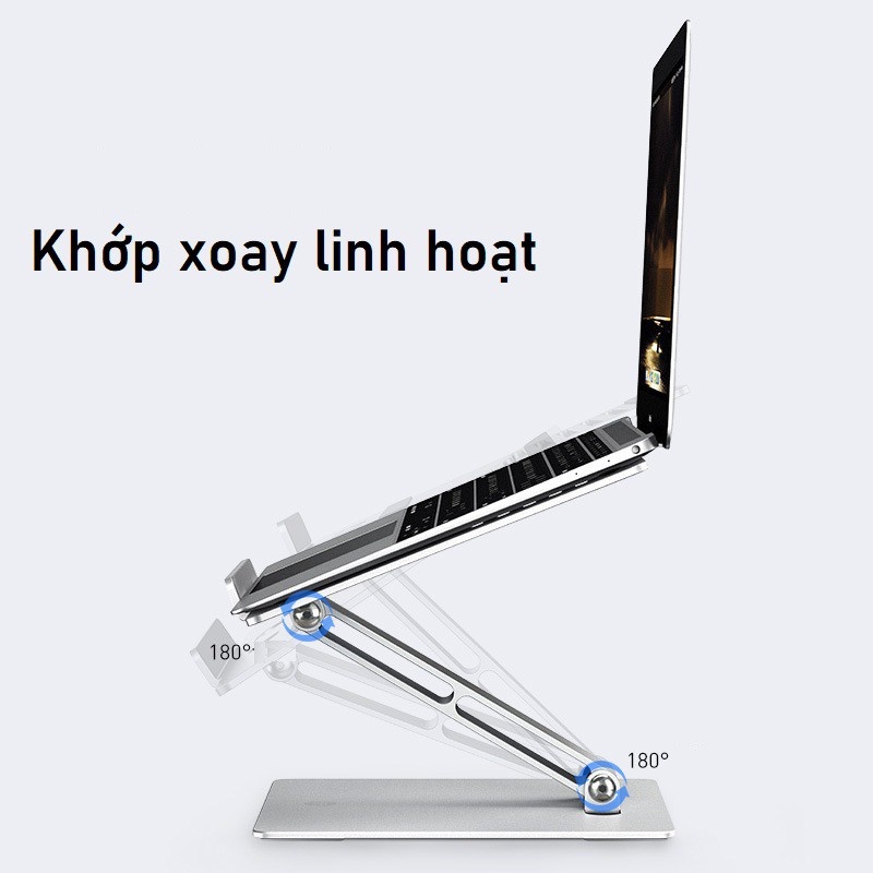 Giá đỡ Macbook Dell Ipad Surface thiết kế một chân nhôm hỗ trợ tản nhiệt cho laptop máy tính bảng P100