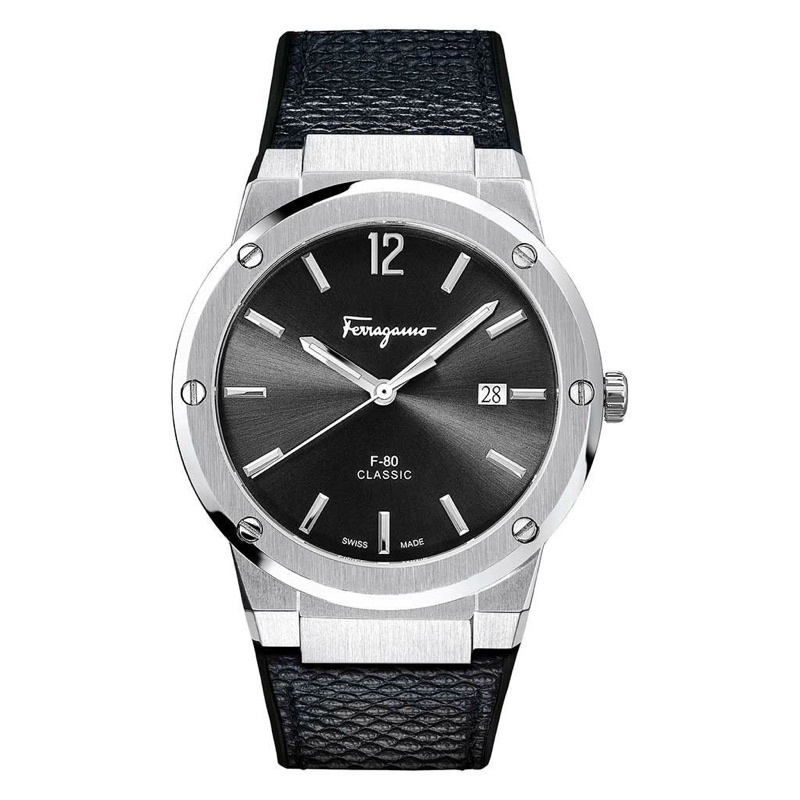Đồng Hồ Nam Salvatore Ferragamo F80 Classic Black Men’s Watch Chính hãng